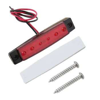 

12V 6 LED Trailer Truck Clearance Side Marker Submersible Light Width Lamp Vehicle External Indicator Universal Warning Light