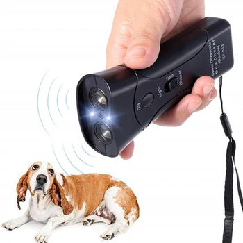 

Ultrasonic Double Dog Chaser Anti Barking Dog Training Device With Led Light Long Distance Infrared Electronics Dog Repellent