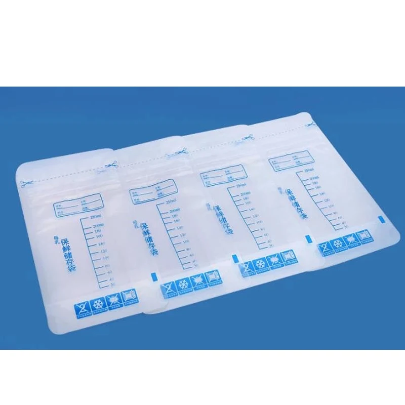 30/90/300pcs 250ml Milk Freezer Bags Mother Milk Baby Food Storage Breast Storage Bag BPA Free Baby Safe Feeding Bags