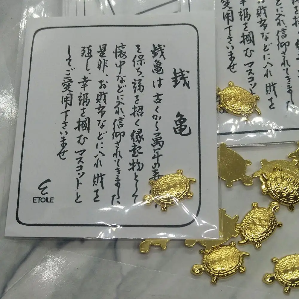 

Money Turtle Small Golden Turtle Money Clip Mascot Lucky Charm trinkets Money Turtle 40FP15