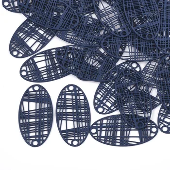 

100pcs 430 Stainless Steel Oval Links Computer Beaded Patch or Jewelry Making DIY Bracelet Necklace Connectors Accessories