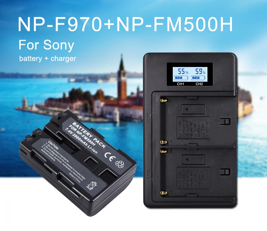 PALO 2000 мА/ч, NP-FM500H NP FM500H NPFM500H зарядное устройство для sony Камера батарея A57 A58 A65 A77 A99 A550 A560 A580 батарея l10