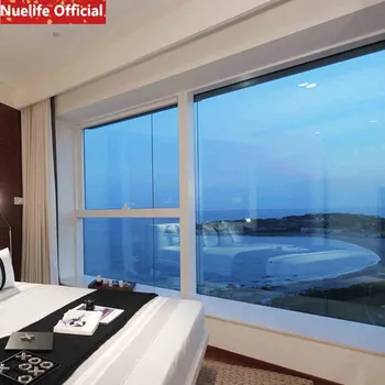 

Glass film sun room sunscreen insulation explosion-proof glass window mirror film shop office blue one-way perspective pvc film