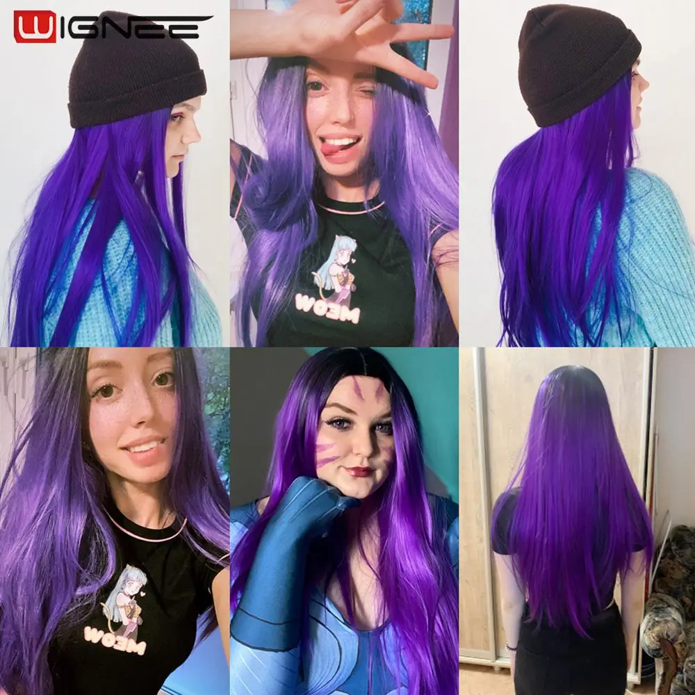 Cores de Cabelo Violeta: Como Escolher uma Peruca Sintética que Realmente  Funciona para o Dia a Dia e Cosplays, image size:1000x1000