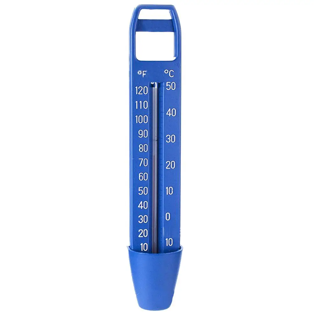 Плавающий Термометр для плавательного бассейна пластиковый термометр для сауны спа 185*50 мм цифровой температуры воды аксессуары для термометра - Цвет: Blue