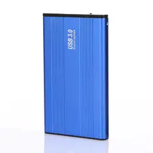 2.5 นิ้ว USB 3.0 SATA III ฮาร์ดไดรฟ์ภายนอกฮาร์ดดิสก์ไดรฟ์กรณี Enclosure HD Enclosure ความเร็วสูงสำหรับ Windows mac OS BLUE(China)
