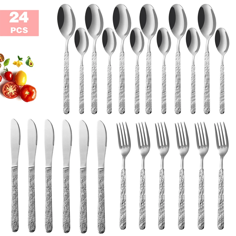 24pcs silver