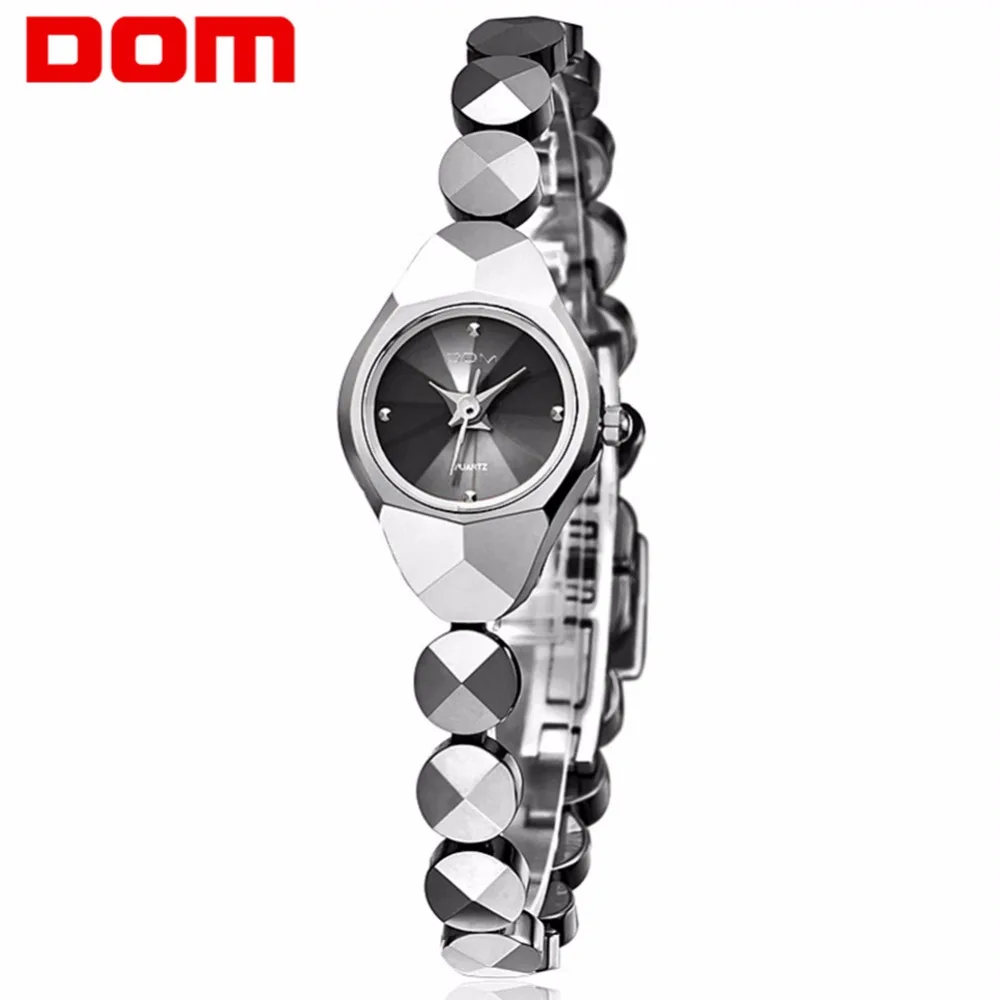

DOM Mini Woman Watch Tungsten Steel Quartz Luxury Top Brand Waterproof Bracelet Stylish watches for women wrist Reloj
