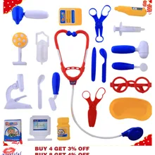 21 шт./компл. Набор доктора медицинского оборудования инструментами для детей, играющих детей раннего Развивающие игрушки для детей, для мальчиков и девочек; подарки