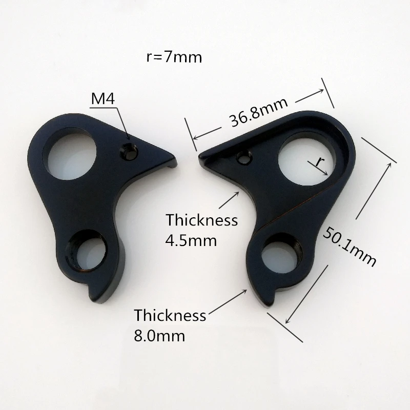 

2pcs Bicycle parts cycling gear rear derailleur hanger For FELT HAIBIKE MECH dropout carbon frame mountain bike mtb mech dropout