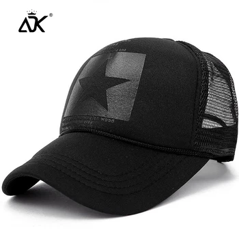 

Man Baseball Cap Baseball Cap Men Five-Pointed Star Mesh Caps Summer Breathable Summer Spring Hat Hip Hop Snapback