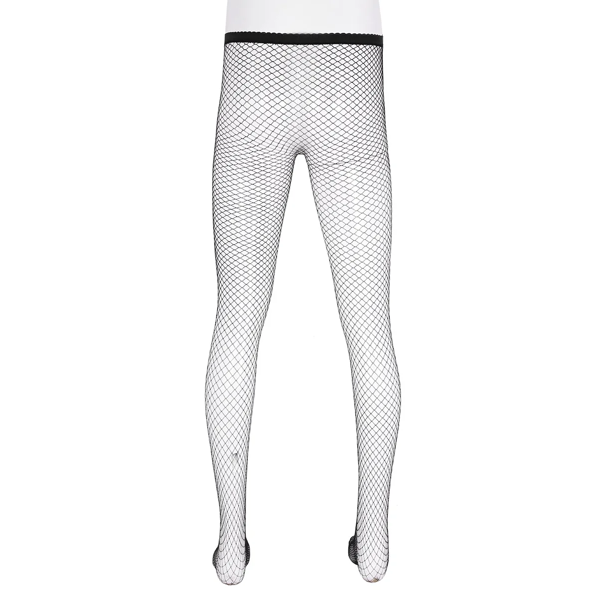 Men's Pantyhose Sexy Underwear Exotic Fishnet Tights See Through Sheer Elastic Slip Stockings Plus Size Men Gay men stockings,mens pantyhose