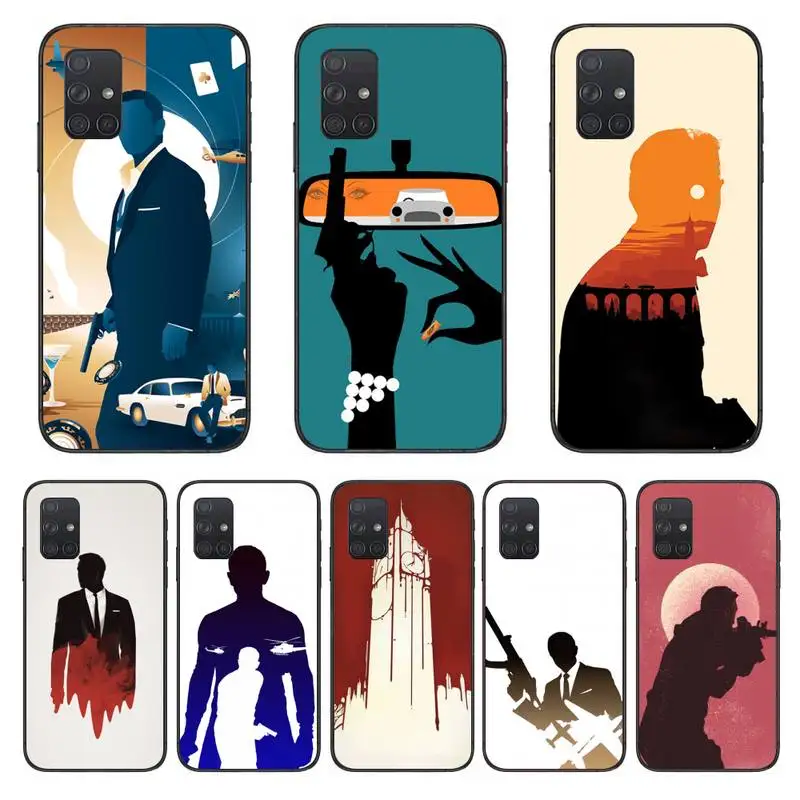 James Bond 007 Phone Case For Samsung Galaxy S9 S9plus S20 5G ULTRA Plus S21 S30 Cover | Мобильные телефоны и аксессуары