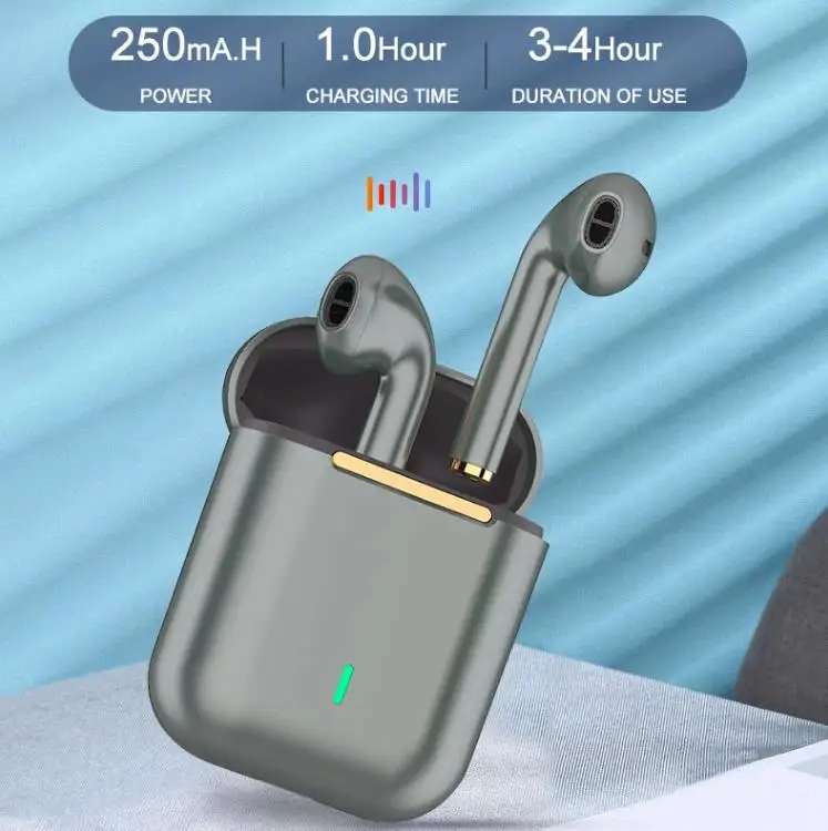 J18 TWS In Ear Bluetooth 5 0 Earphone 9D Stereo Mini True Wireless Headphones Earbuds Sport Headset tws EarBuds For Android IOS