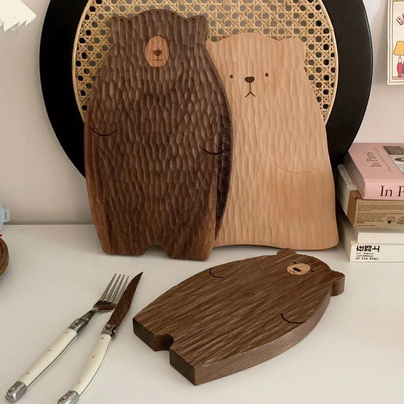 "BEAR" Plywood chopping board in Russian style 