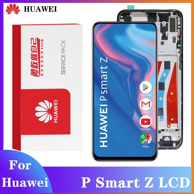 Оригинальный экран для Huawei P Smart Z ЖК дисплей с дигитайзером в сборе сенсорный подходит Y9 Prime 2019