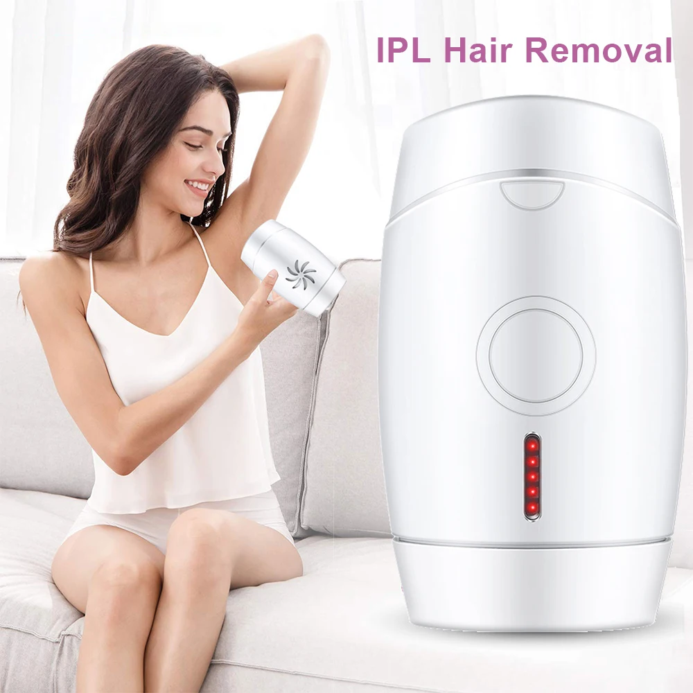 

Permanent IPL Laser Epilator Painless Hair Remover Machine for Women Bikini Body Armpit Home 5 Levels Lady Photoepilator