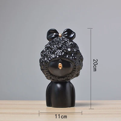Strongwell, нордическая тишина, фигурка для лица, абстрактная скульптура животного, декоративная статуэтка из смолы, аксессуары для украшения дома, современное искусство - Цвет: 9