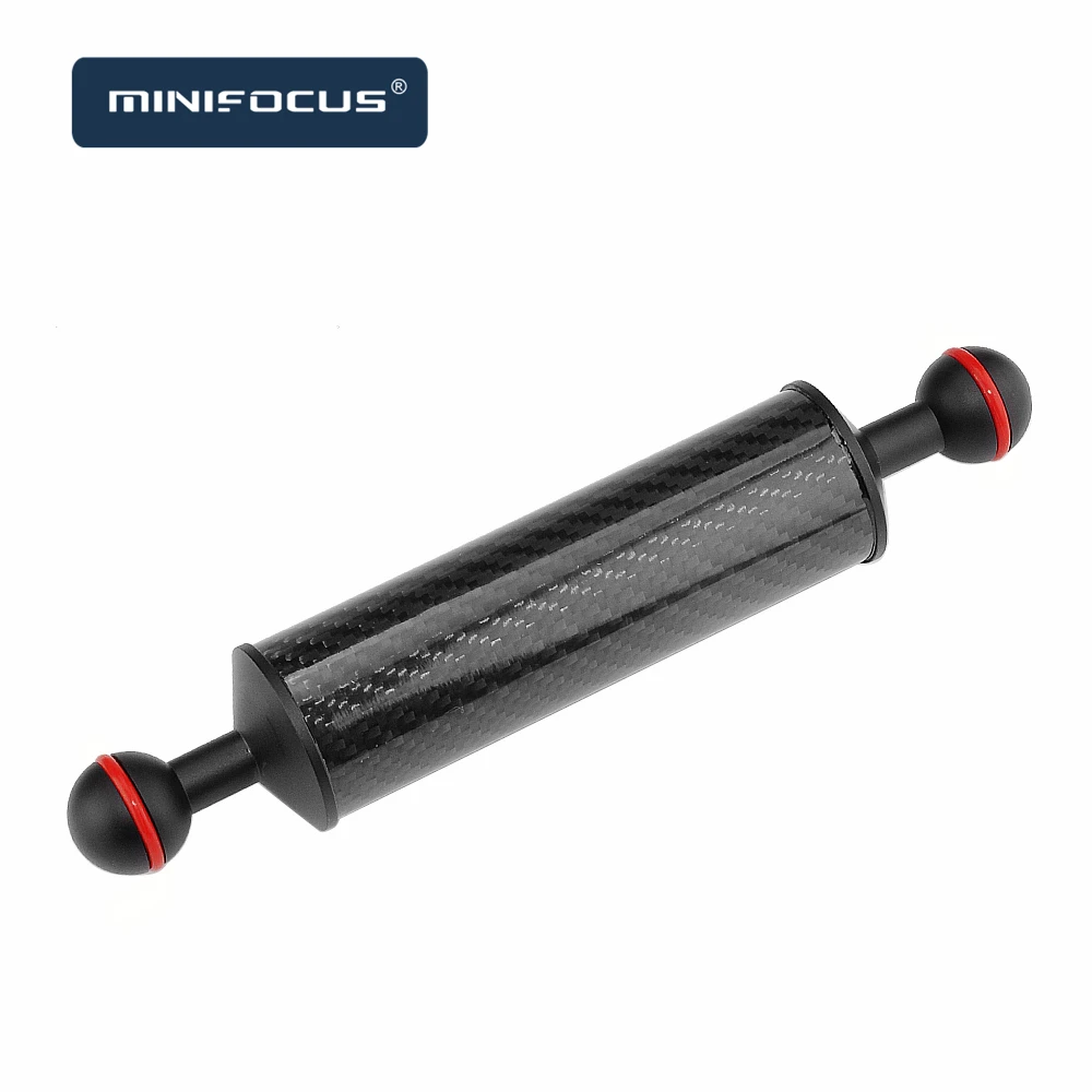 40mm de Diâmetro de Fibra Carbono Flutuador Flutuabilidade Braço Aquático Dupla Bola Flutuante Mergulho Câmera Habitação Subaquática Bandeja 2 Pçs - Image 2