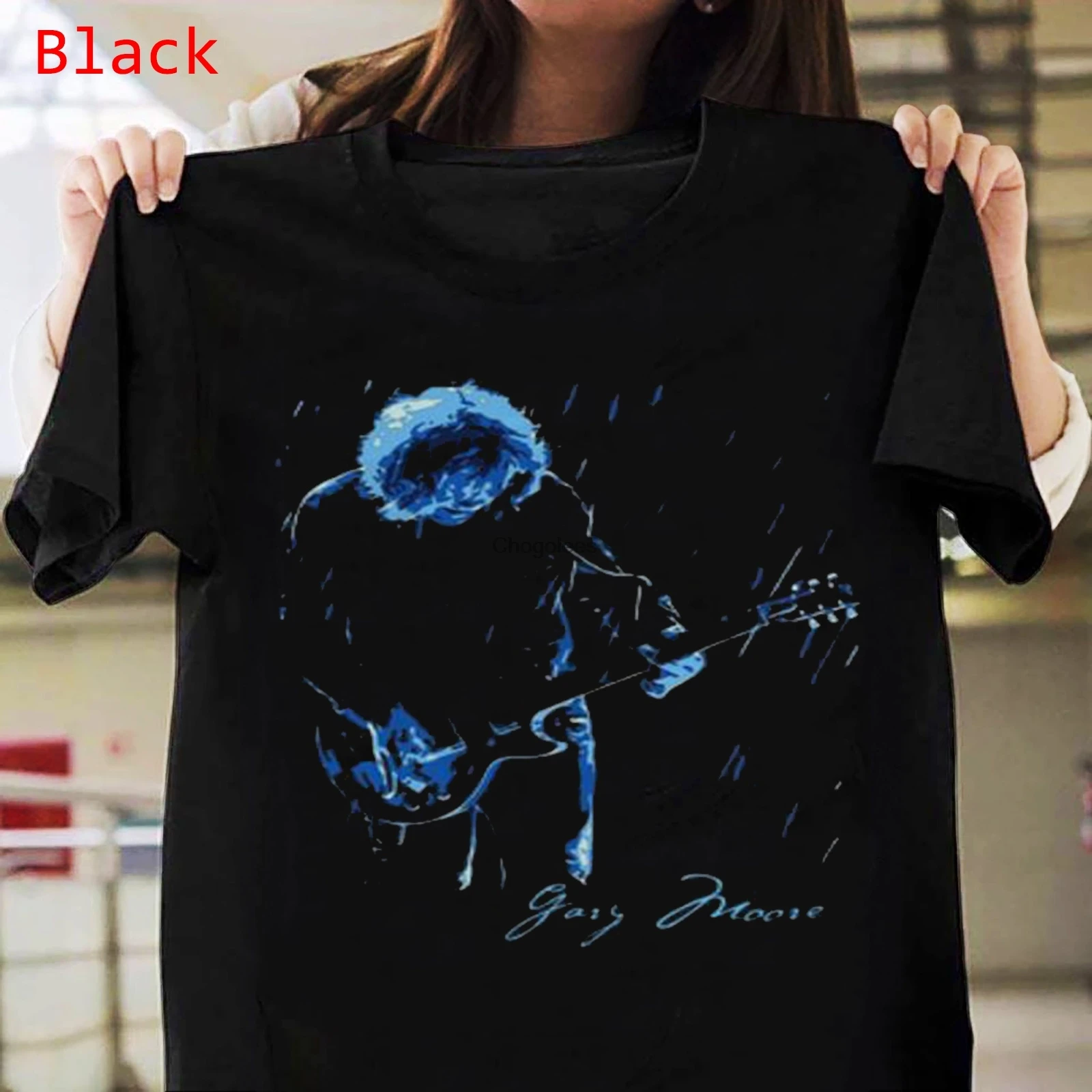 New Guitarist Gary Moore In Memoriam signature Summer Fashion Short Sleeve Shirt |