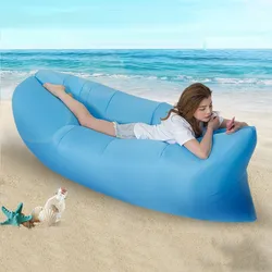 Canapé de plage gonflable, chaise longue pliable, sac étanche, lit à Air extérieur, voyage, Camping paresseux, sac de couchage 