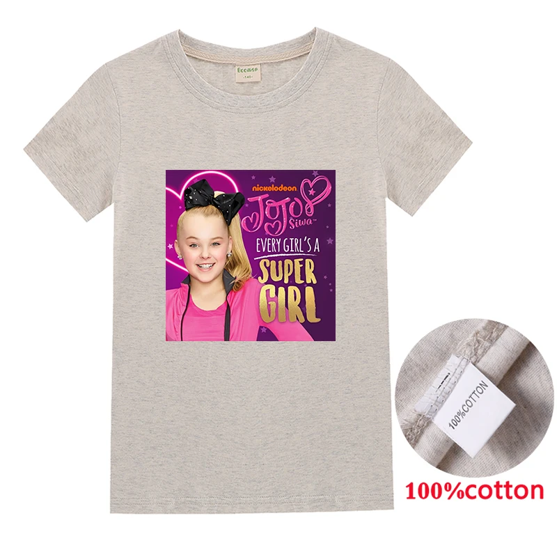 Одежда для девочек, толстовки с капюшоном JoJo Siwa, одежда для детей, хлопковая футболка, топы для малышей, футболки, Рождественский свитер, штаны, пальто - Цвет: T1291