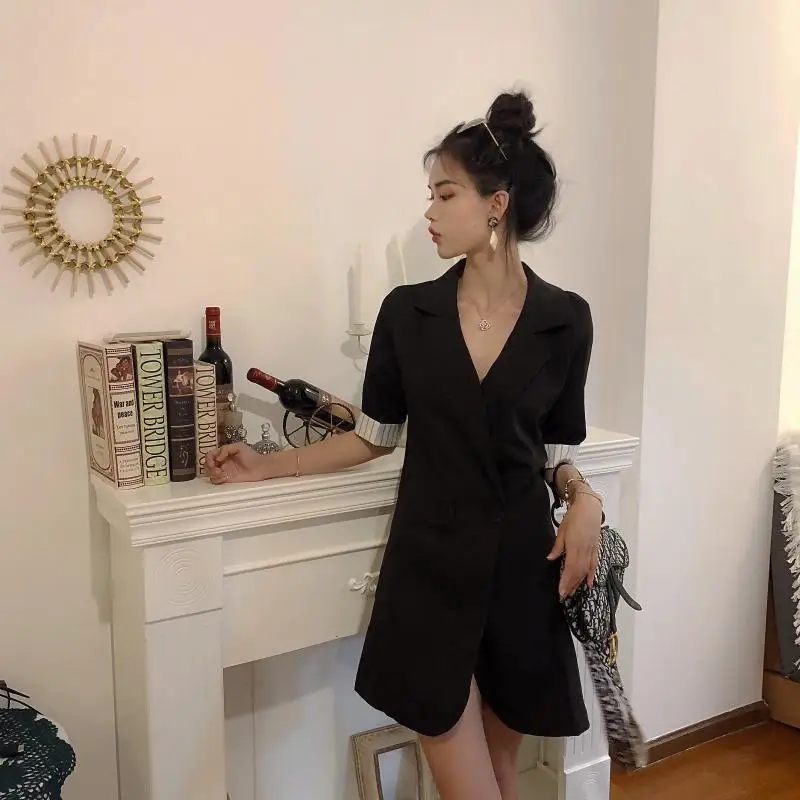 

Number One People WOMEN'S Dress Early Autumn Suit Collar Coat-High-waisted Wide-Leg Jumpsuit