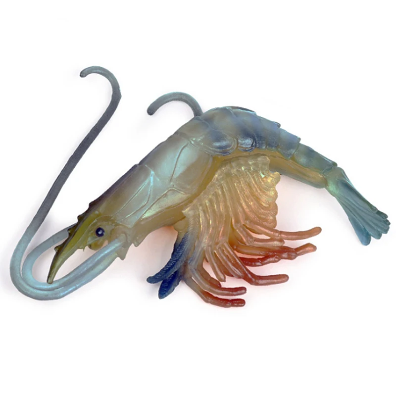 blue lobster Детские игрушки для знакомства с биологией Омаров Морская жизнь животных модель Фигурка Статуэтка игрушка для детей Пластик моделирование морских игрушка креветка для детского подарка - Цвет: blue lobster