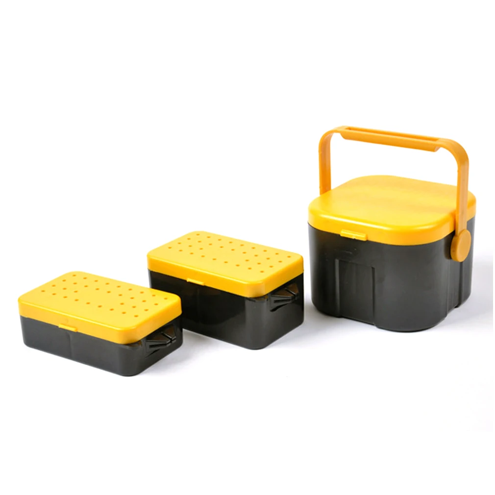 2 Compartments Fishing Tackle Box Fishing Accessories Case Storing Fish Lure Bait Hooks Tool Lure Bait Tackle Storage Box Hot