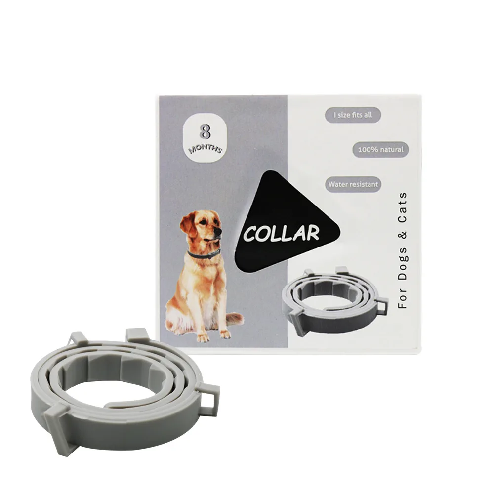 

New Pet dog collar in flea box mosquitoes outdoor adjustable Dog accessories 8 months long-term protection