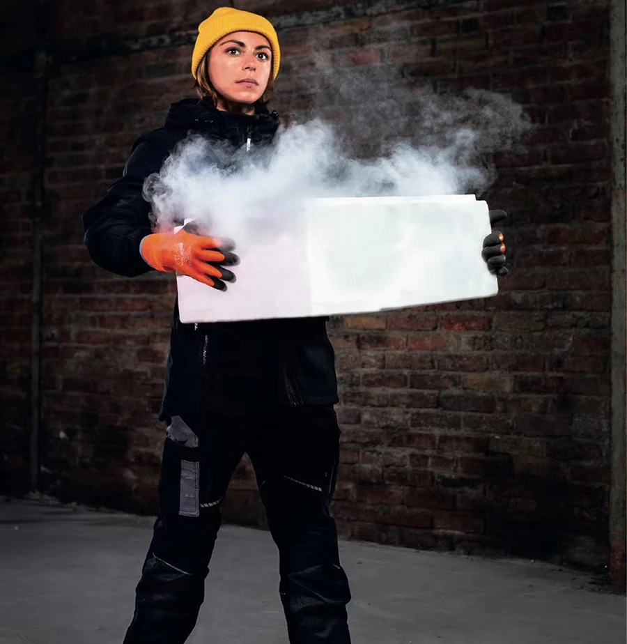 Insulated Warm Work Glove Acrylic Lining Fully Immersed Cold Proof Waterproof Winter Skiing Micro Foam Latex Safety Mittens