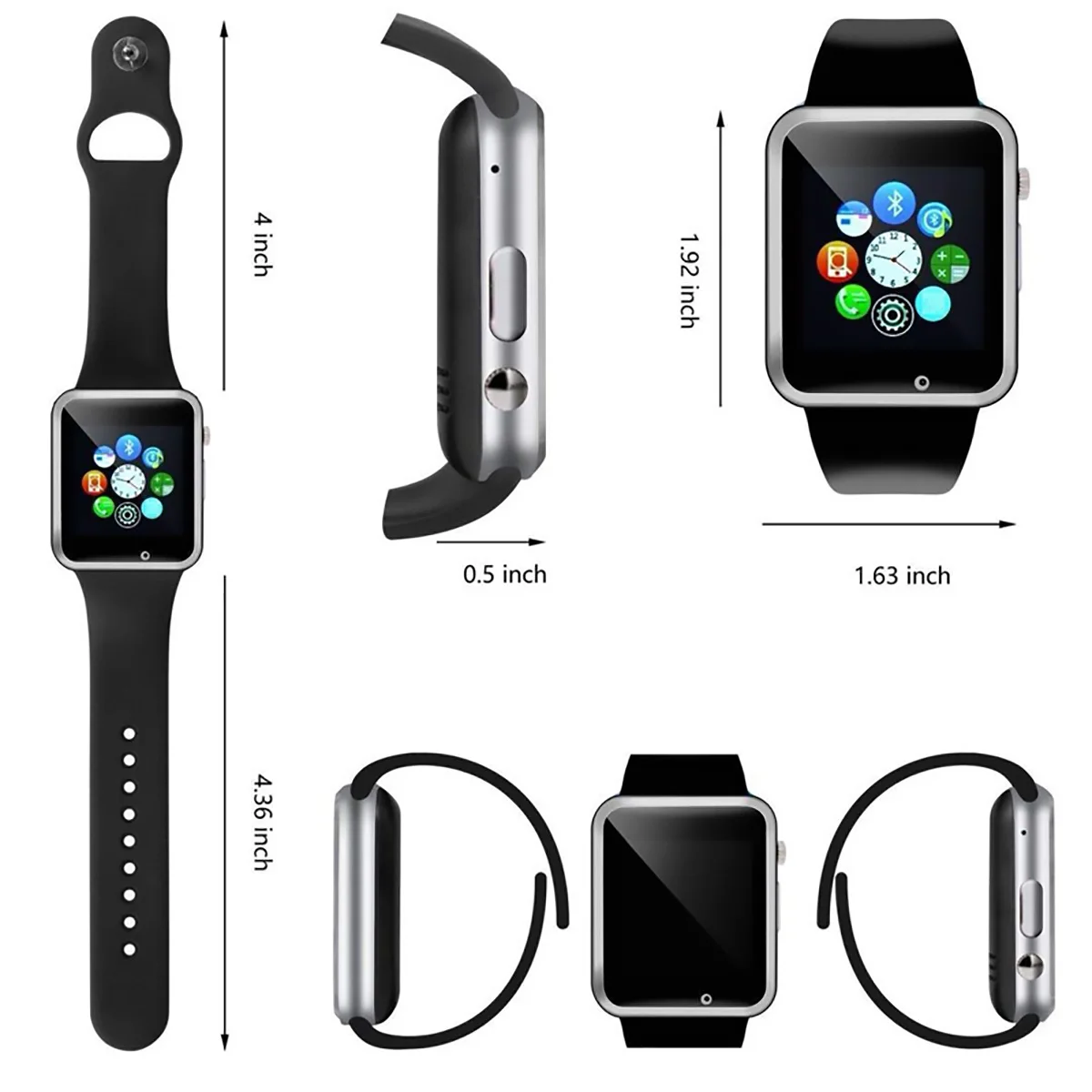 A1 Bluetooth Смарт часы Спорт поддержка вызова Музыка 2G с SIM TF камера Smartwatch для Android PK Dz09 Gt08 U8 T8 I5