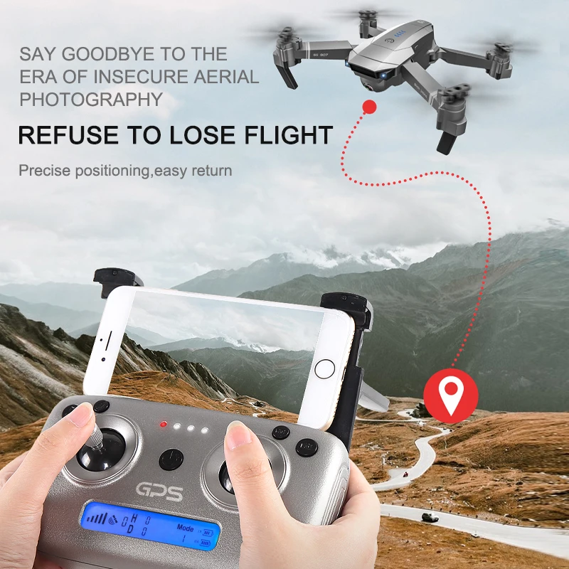Wifi FPV RC gps Дрон HD 4K 1080P широкоугольная камера 500 м дистанционное расстояние передача в режиме реального времени высота Удержание одной кнопкой возврат