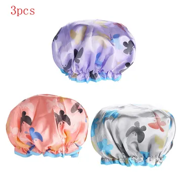 

3pcs New Sleeping Cap Soft Silk Hair Bonnet with Wide Band Comfortable Night Sleep Hat Hair Loss Cap