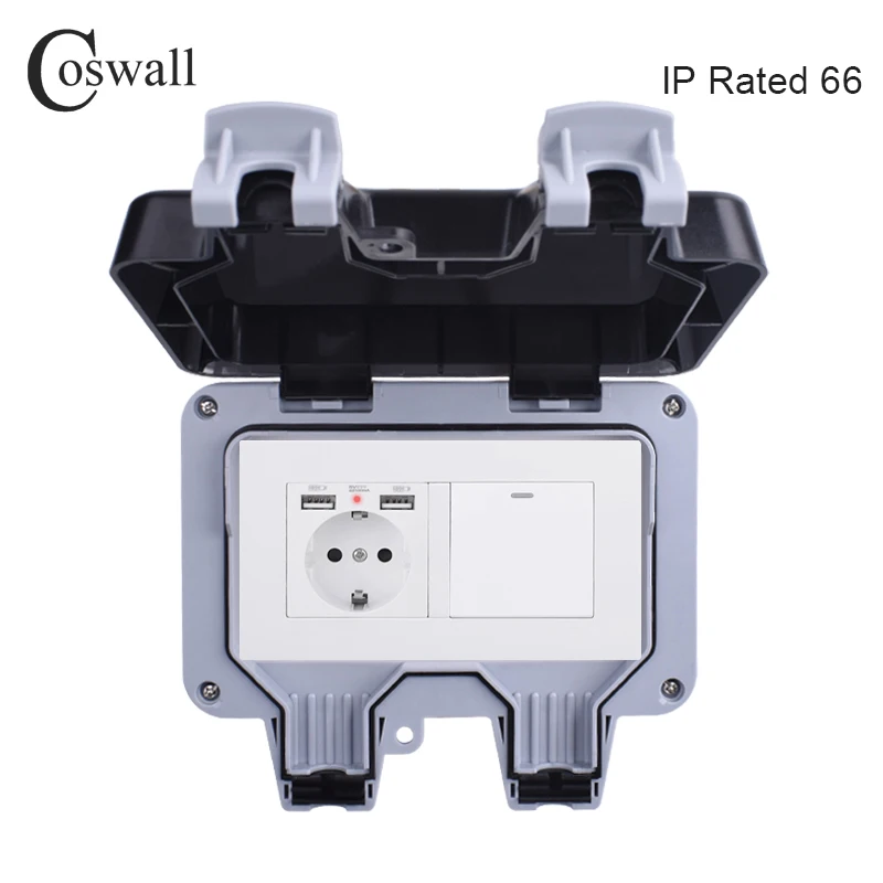 coswall tomada de parede padrao ip66 a prova 01