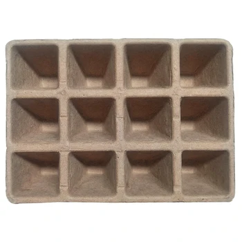 

10pcs Home Vegetable Flower Plant Starter Tray Round Degradable Pulp Peat Pot Disposable Nursery Cup Biodegradable Eco Friendly