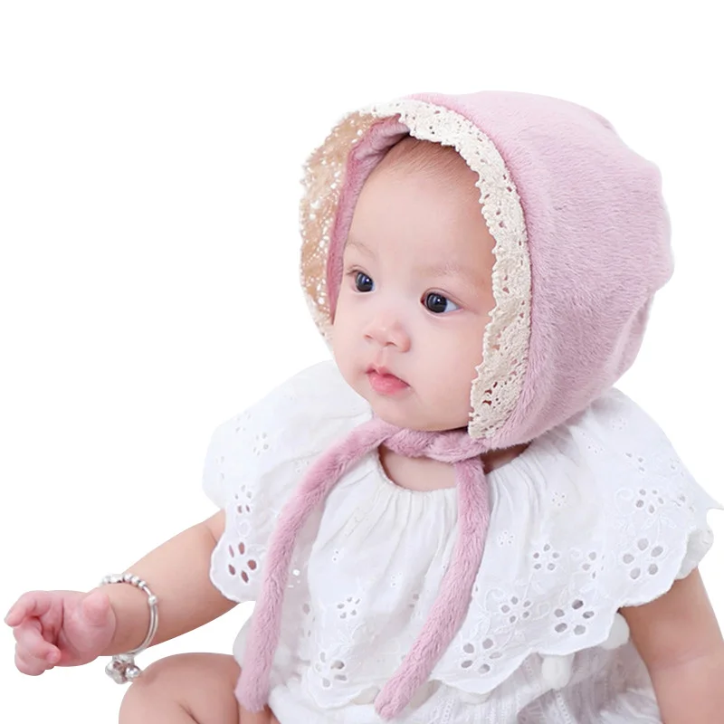 Adora 2pcs adorable dentelle bébé beau chapeau pour bébé nourrissant vieilli de 0-2 