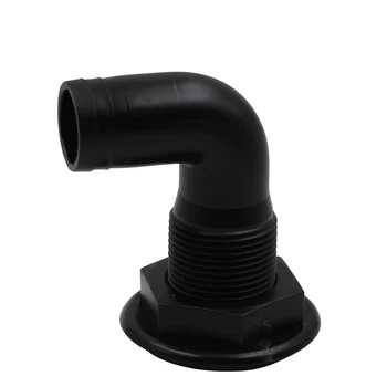 

Canoe Kayak Durable Drain Marine Rafting 90 Degree Bilge Sewage Boat Accessories Thru-Hull Scupper 1 Inch Hose Water Outlet