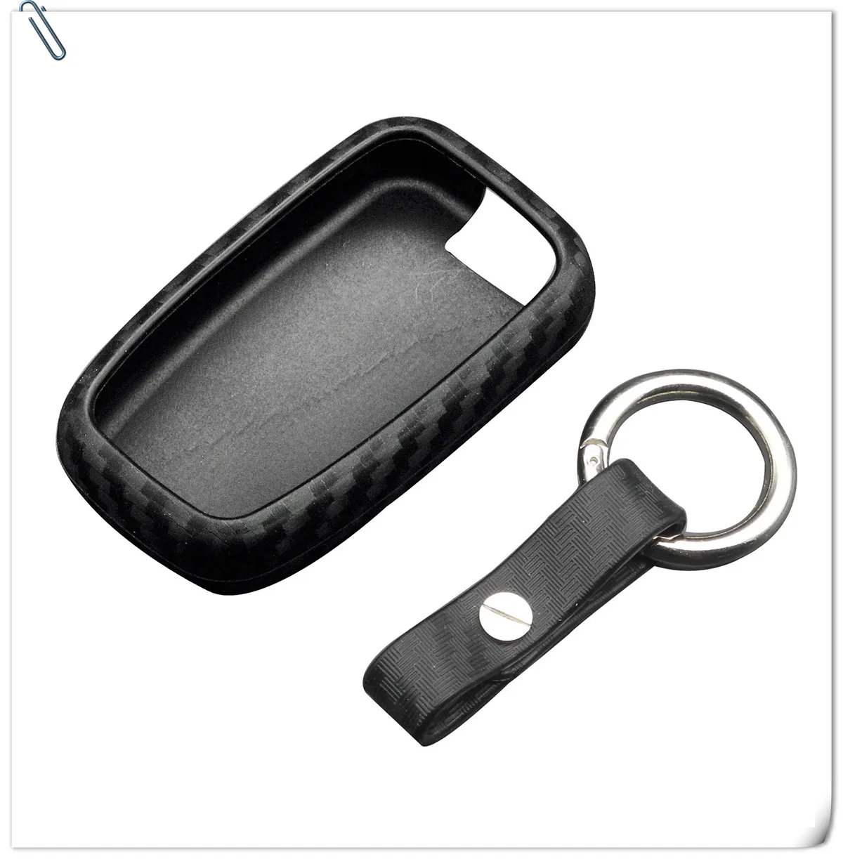 20x 2/3/4B astuccio portachiavi remoto in Silicone in fibra di carbonio per Kia K2 K5 Sportage Forte Hyundai IX35 Sonata Genesis Veloster Elantra - H4232eb9195604dca9d7602f9786f5ec32