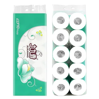

2020 Toilet paper Hollow Replacement Roll Paper double layer Toilet Paper Table Kitchen Pape roll paper soft texture roll paper