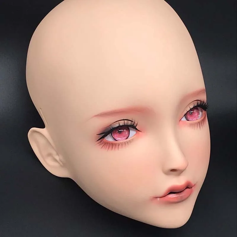 mask20 LiLi Mask-20) милая девушка Смола половина головы настроить Косплей Японская ролевая игра Аниме Силиконовые кигуруми маска Трансвестит кукла - Цвет: mask20