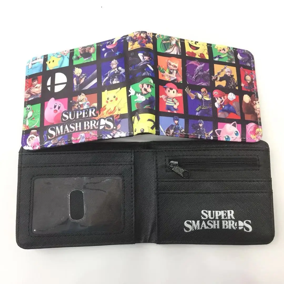 Nintendo Super Smash Bros мужской кошелек портмоне мультфильм унисекс кошельки ID/кредитный держатель для карт