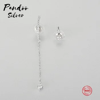 

Fashion Charm Sterling Silver Original 1:1 Copy, Asymmetrical Design Exquisite Elegant Earrings Women Luxury Jewelry Gifts