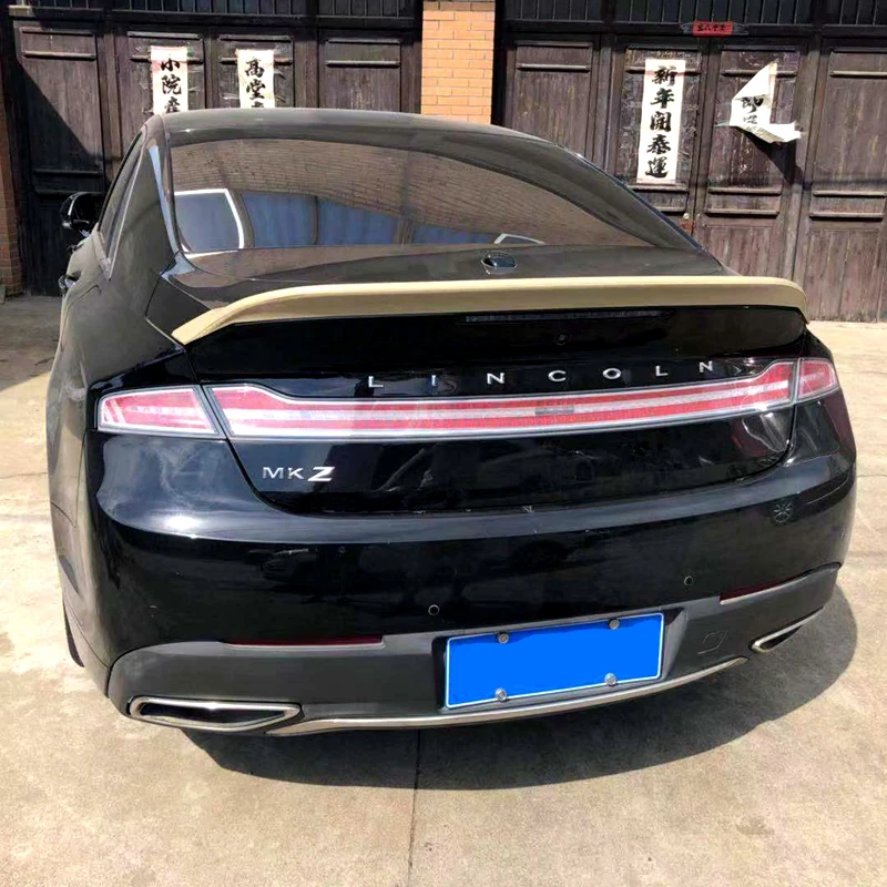 

UBUYUWANT For Lincoln MKZ 2014-2019 ABS Plastic Material Primer Color Car Tail Wing Decoration Rear Trunk Lip Spoiler
