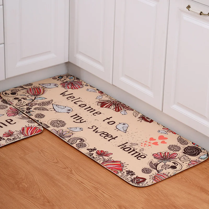 1 pc Non-slip Flannel Cat Cute Animal Printed Rectangular Carpet Entry Door Entry Pad Carpet Mat Cartoon for Bathroom Bedroom