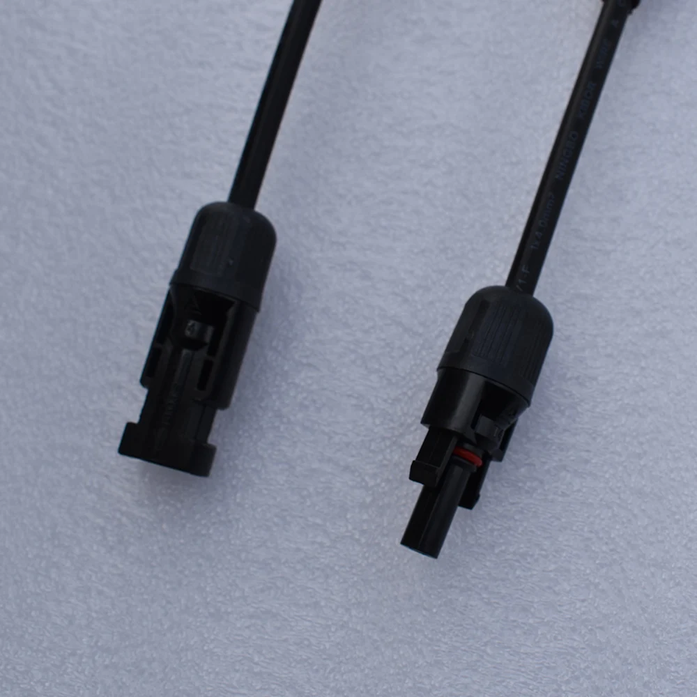 Solar panel connector cable Y type connector cable for flexible solar panel 2 input 1 output male female UV-resisted copper