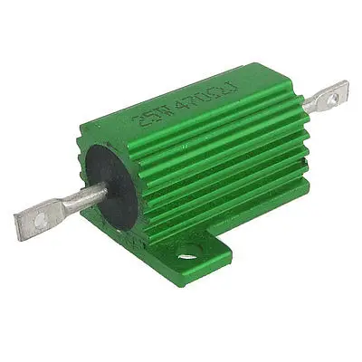 Зеленый Алюминиевый резистор с проволочной обмоткой 25W 470 Ohm 5% Vjomt