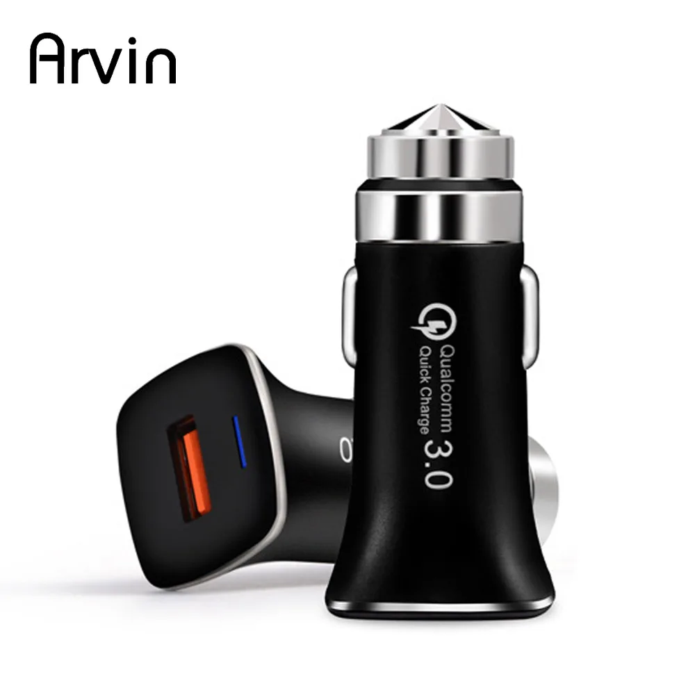 Автомобильное зарядное устройство 12 В Быстрая зарядка QC3.0 5 9 V 2A usb type-c адаптер для