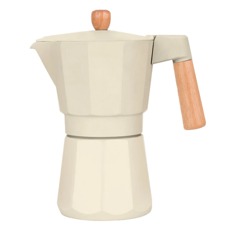 

Aluminum Mocha Pot Hand-Punched Small Coffee Maker Italian Style European Drip Filter Pot Precious Metal Appliances 3 Cups