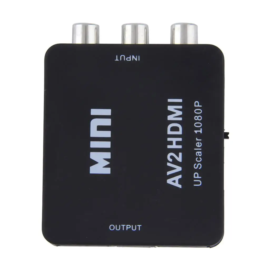 Топ 1080P Mini HDMI к 3RCA к HDMI видео AV CVBS адаптер/конвертер для HDTV RS